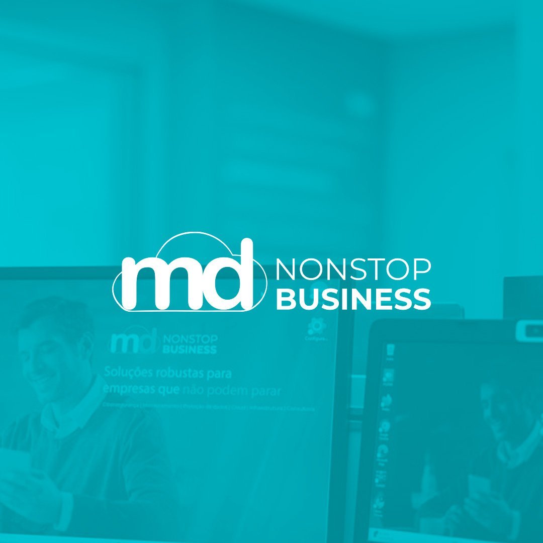 Marca MD Nonstop Business sobre a operação da empresa.