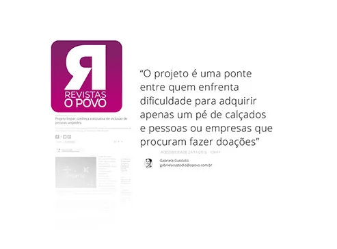 Página de revista com o anúncio do Projeto Ímpar.